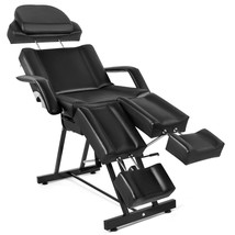 Black Massage Table Facial Bed Tattoo Spa Beauty Chair Pedicure Split Le... - £261.00 GBP