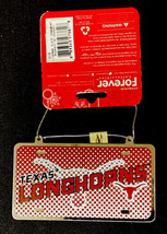 Texas Longhorns Christmas Ornament Metal License Plate New - £5.97 GBP