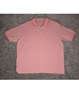 Tommy Bahama Polo Shirt Mens XL Red Striped Short Sleeve Pima Cotton Swo... - £19.57 GBP