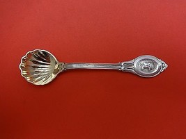 Medallion Coin by E. Jaccard &amp; Co. Salt Spoon Master w/Scalloped Bowl 3 7/8&quot; - £86.12 GBP