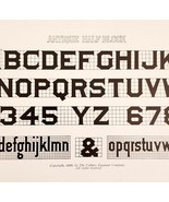 Antique Half Block Font Example 1899 Victorian Crafts Drawing Ephemera D... - $368.02 MXN