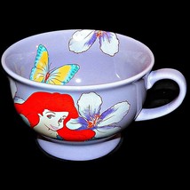 Disney Store The Little Mermaid Ariel Large Lavender Cappucino Coffee Mug Cup - $32.99