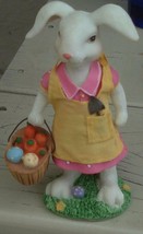Greenbrier Resin Figurine - Easter Egg Basket - Vgc - Great Bunny Figurine - £7.88 GBP