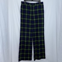 J McLaughlin Brock Pants Regimental Plaid SZ 10 Classic Holiday Preppy T... - $79.20