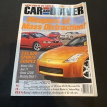 2002 December Car And Driver Magazine $35,000 Sports Coupes - £9.23 GBP