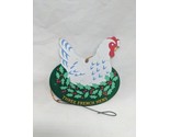 Vintage Three French Hens 12 Days Of Christmas Metal Ornament - £7.00 GBP