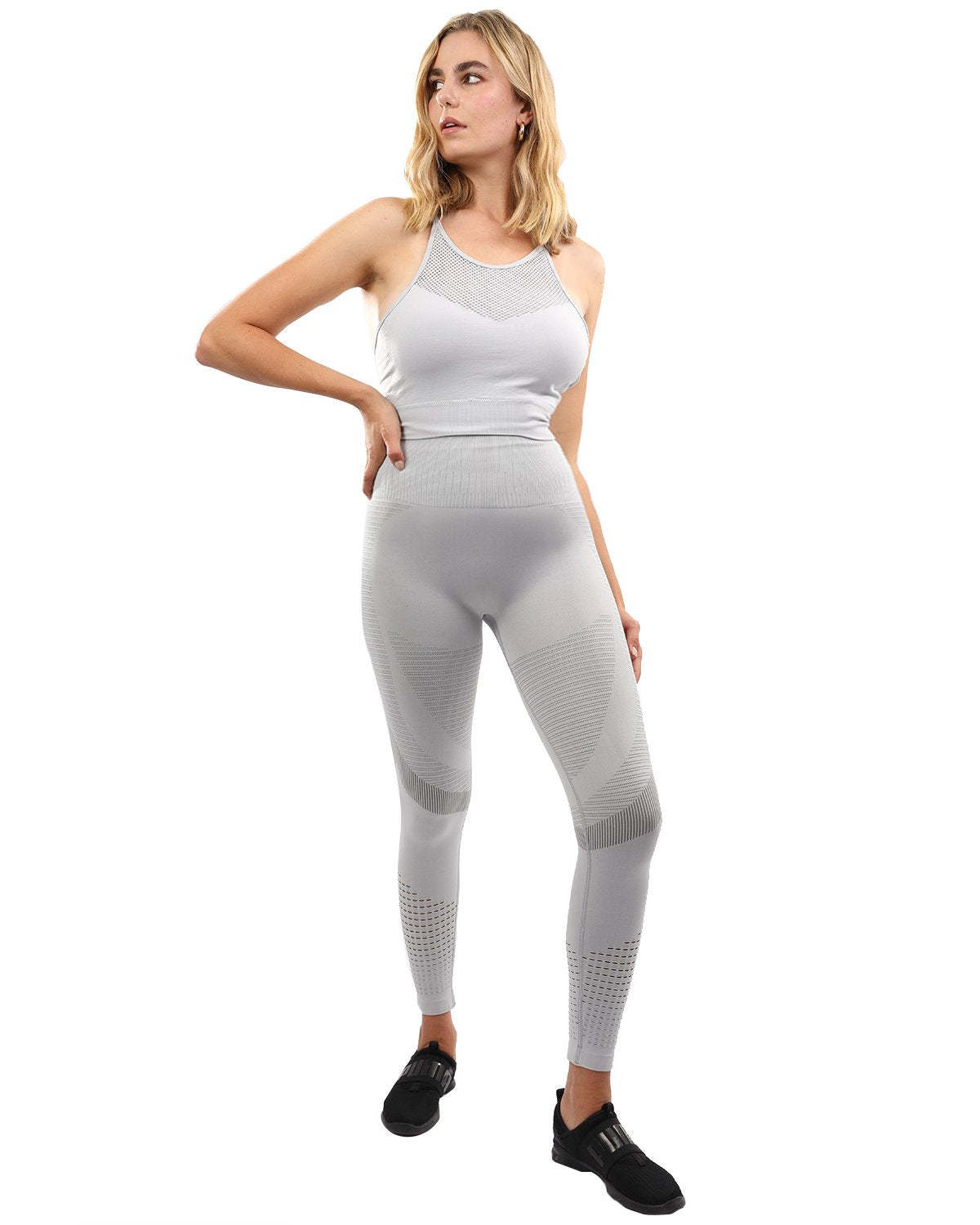 Primary image for Helia Seamless Leggings & Sports Bra Set - Grey