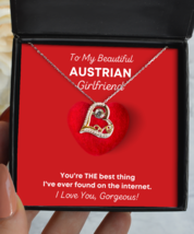 Austrian Girlfriend Necklace Birthday Gifts - Love Pendant Jewelry Present  - £40.02 GBP