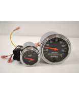 AutoMeter 3 3/8&quot; Speedometer + 2 1/16&quot; Fuel Level Gauge 2517 2489 0-160 MPH - £184.25 GBP