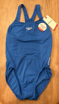 Speedo Endurance + Solid Onepiece Swimsuit Women&#39;s AU 12 US 8 Royal Blue... - £34.61 GBP