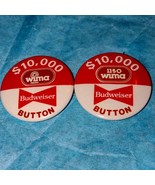 Highly Collectible! Rare vintage Budweiser pinback buttons! - $47.48 CAD