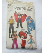 Simpliciity 7651   Size Child size 10 - 12 Costume Santa, Pirate, Baller... - £7.84 GBP