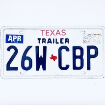  United States Texas Base Trailer License Plate 26W CBP - £13.17 GBP