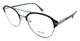 Prada Eyeglasses Frames PR 61WV 02G-1O1 51-20-145 Matte Black / Gunmetal Italy - £97.37 GBP
