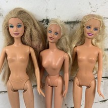 Mattel Barbie Doll Lot Of 3 90’s - 00’s Blonde Nude Long Hair Retro Classic - £11.72 GBP