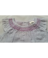 OshKosh B&#39;Gosh lavender smocked snap bottom bodysuit 12M - $16.42 CAD