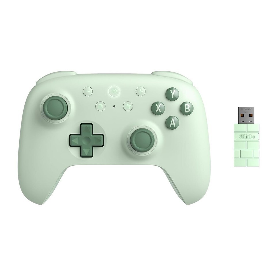 Precision Hall Effect Wireless Gaming Controller with Remappable Bumpers - Green Item image 3