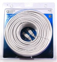 1 Count Commercial Electric 676 339 White 100 Ft CAT5e Patch Cord