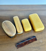 Vintage Men&#39;s Grooming Travel Toiletry Brushes Soap Holders Comb lot of 5 - £19.31 GBP