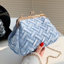 Weave Shell Bags Tote  PU Leather Crossbody Bags for Women 2022 Design Summer Mi - £34.51 GBP