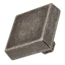GlideRite 10-Pack 1-1/8 in. Weathered Nickel Square Cabinet Knobs - £17.86 GBP