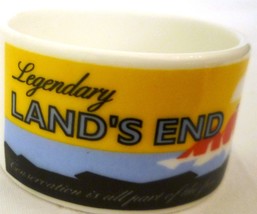 VINTAGE COLLECTIBLE ADVERTISING LAND&#39;S END CROWN FINE BONE CHINA OPEN SALT - $24.00