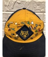 Vtg BSA Cub Scouts Snapback Cap Hat with 22 Achievement Pins Sports Moun... - $537.10 MXN