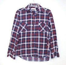 VTG Royal Choice Plaid Flannel Shirt M 80&#39;s woodsman hipster emo boho shabby RWB - $47.79