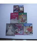 Vintage Crochet Pattern books / booklets Lot of 7 Afghans Plus Granny Fa... - £10.99 GBP
