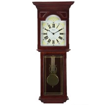 Bedford Clock Collection Redwood 23 Inch Redwood Oak Finish Wall Clock - $119.87