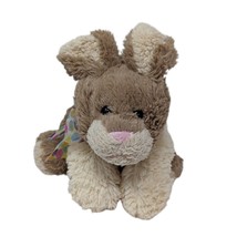 Animal Adventure Brown Cream Floppy Bunny Rabbit Bow Plush Stuffed Animal Toy - £30.10 GBP