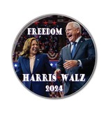 HARRIS WALZ #7 CAMPAIGN 2024 3&quot; PIN BACK BUTTON PRESIDENT OF THE UNITED ... - $7.99