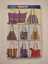 Butterick Sewing Pattern 5451 Ladies Misses Bags Accessories Size One Size Uncut - £12.00 GBP