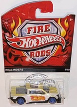 Ford F150 Lightning Custom Hot Wheels Fire Rods Series w/Real Riders f-150 Truck - £73.88 GBP