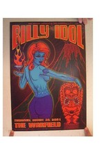 Billy Idol Concert Poster The Warfield August 30, 2001 - $67.49