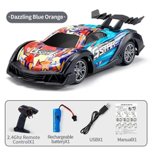 2.4G High Speed Drift Rc Car 4WD Toy Remote Control Model GTR Vehicle Car RC - £22.38 GBP+