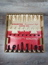 Vintage Kingsway Staunton CHESS SET 1960s game Tournament Style - £13.01 GBP