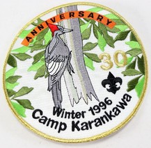 Vintage 1996 Winter Camp Karankawa 30th Anniversary Boy Scouts America BSA Patch - £9.17 GBP