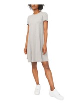 RILEY&amp;RAE Womens Gray Stretch Heather Crew Neck Above The Knee Shift Dress M - £24.16 GBP