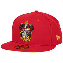 Harry Potter Gryffindor House Crest New Era 59Fifty Fitted Hat Red - £39.83 GBP