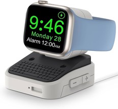 Charging Stand Compatible with Apple Watch Durable, Classic Design (White) - £8.42 GBP