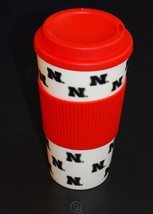Nebraska Cornhuskers 16 Ounce Plastic Tumbler Travel Cup Hot/Cold Coffee Mug - £4.50 GBP