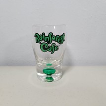 Rainforest Cafe 3&quot; Shot Glass with Green Bubble In Base RARE! - $12.98