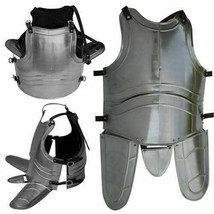 Medievale Vintage Rievocazione Armor Argento Muscle Armor Giacca - £133.21 GBP