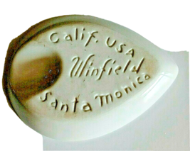Winfield Pottery Vintage Ashtray  4 Inches long Santa Monica California Cream - £7.64 GBP