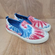 Skechers Womens Loafers Size 10 M Red White Blue Tie-Dyed Slip-on Casual Shoes - £25.00 GBP