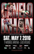 Canelo Alvarez vs Amir Khan Fight Poster | Framed | Boxing | NEW | USA - £15.65 GBP
