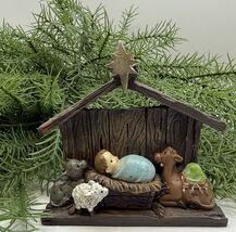Vintage Mini Christmas Nativity Scene Figurine Seasons of Cannon Falls M... - $8.68