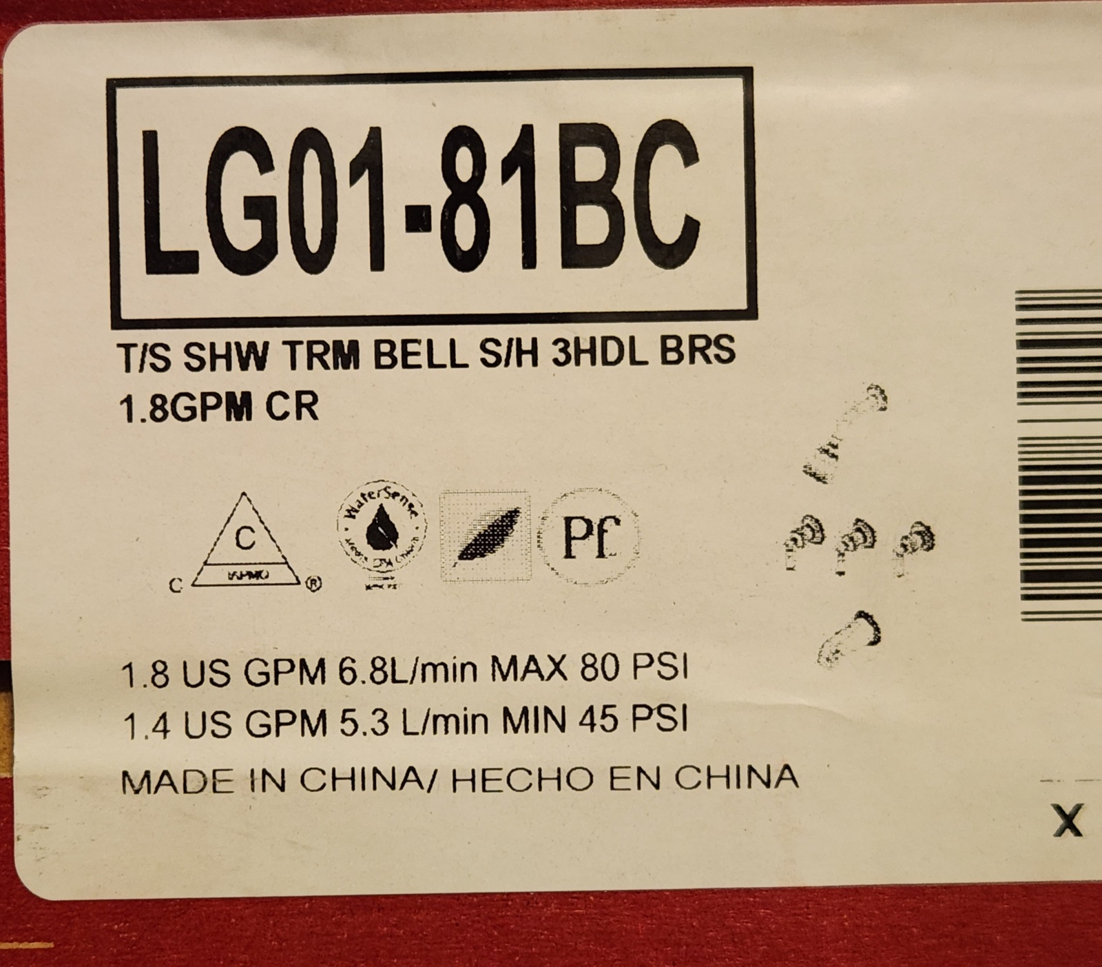 Pfister LG01-81BC Tub &amp; Shower Faucet with Metal Lever Handles - Polishe... - $97.90