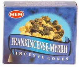 Frankincense &amp; Myrrh HEM cone 10 cones - $17.75